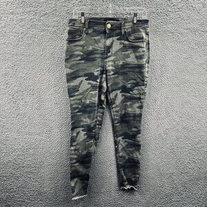 Express‎ Ankle Legging Jeans Womens 8R Camo Distressed Casual Grunge Y2K Revival